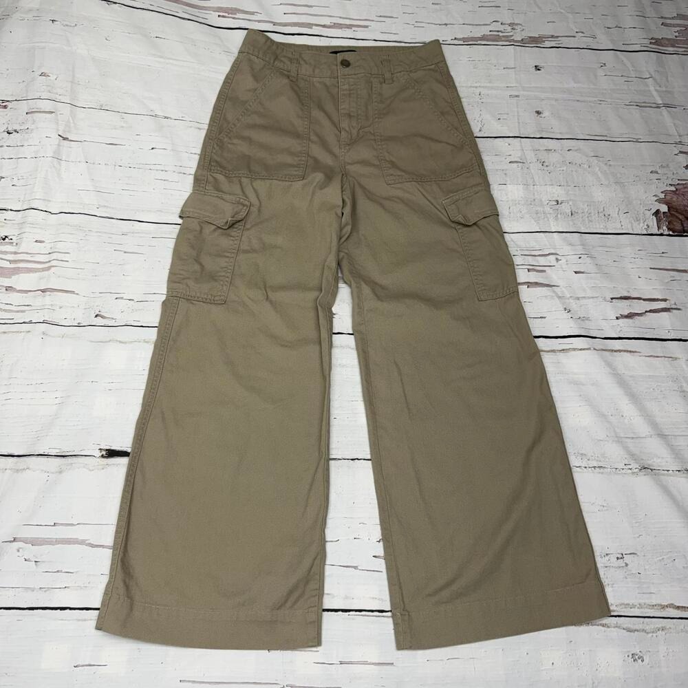 Forever 21 Cargo Pants Utility Cotton Khaki Medium Y2K Streetwear - Picture 2 of 12